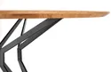 Кухонний стіл HALMAR PIXEL 2 120x120 см чорний, дуб золотистий фото thumb №6