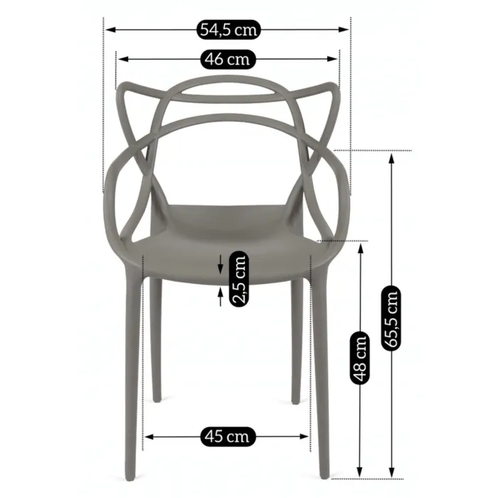 Стул пластиковый MEBEL ELITE CELTIC, Серый фото №10