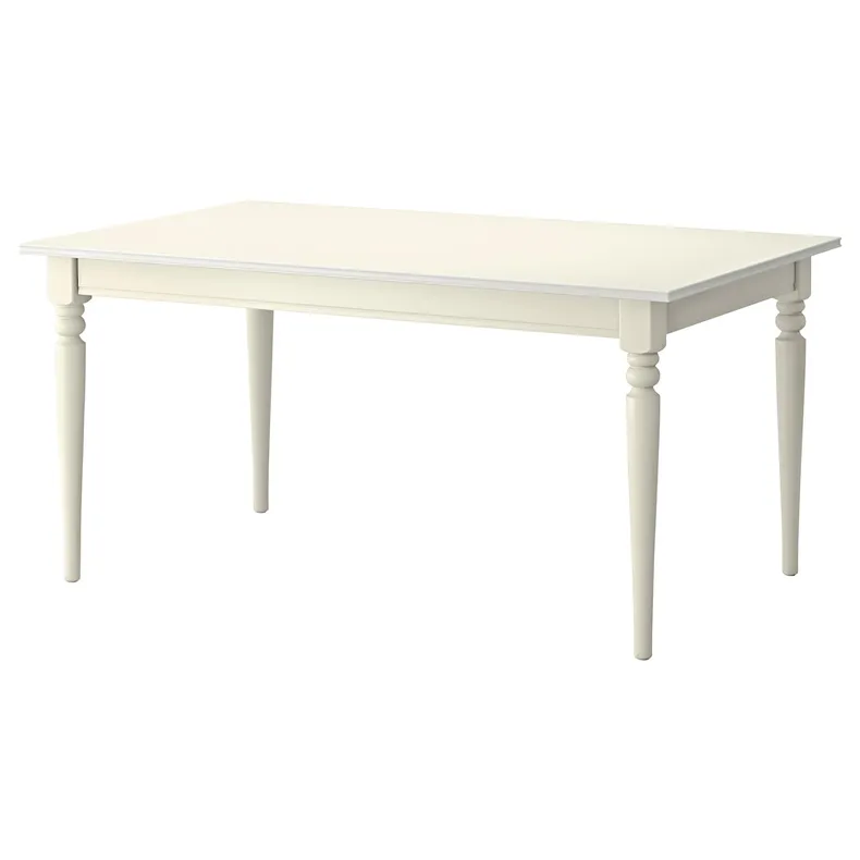 IKEA INGATORP ИНГАТОРП / INGOLF ИНГОЛЬФ, стол и 4 стула, белый, 155 / 215 см 299.173.07 фото №3