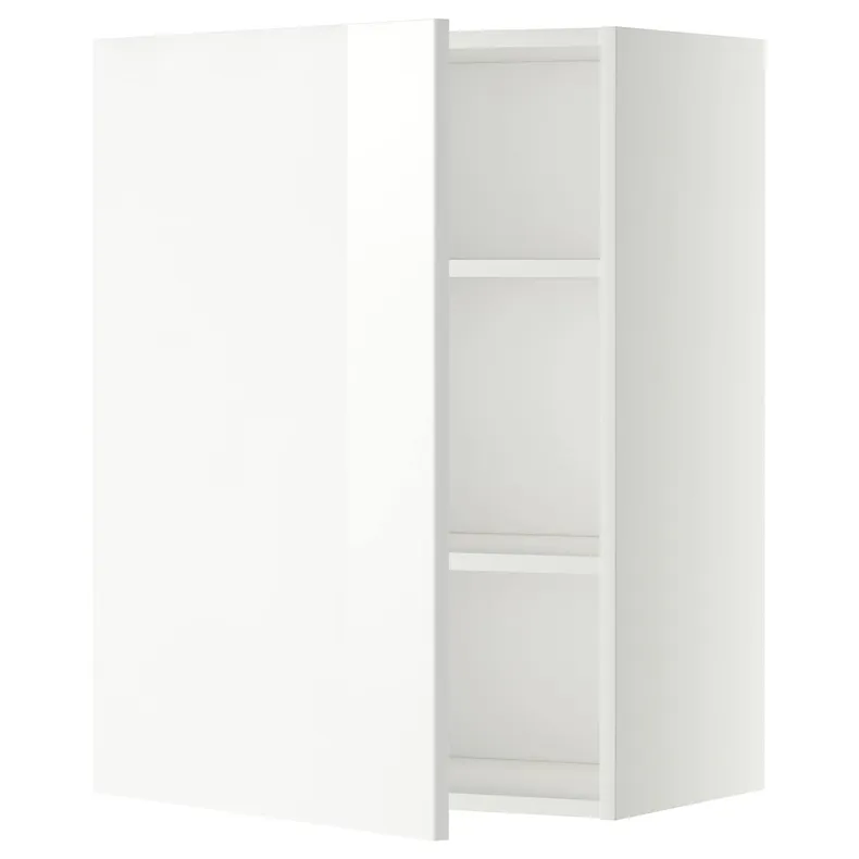 IKEA METOD МЕТОД, шафа навісна із полицями, білий / РІНГХУЛЬТ білий, 60x80 см 594.666.81 фото №1