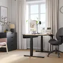 IKEA MITTZON МИТТЗОН, стол / трансф, электрический окл береза / черный, 120x60 см 895.261.36 фото thumb №5