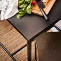 IKEA SANDSBERG САНДСБЕРГ / SANDSBERG САНДСБЕРГ, барний стіл і 2 барні стільці, чорний/чорний, 67x67 см 394.204.20 фото thumb №5