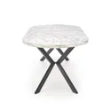 Кухонний стіл HALMAR PERONI 100-250x100 см білий мармур - чорний фото thumb №19