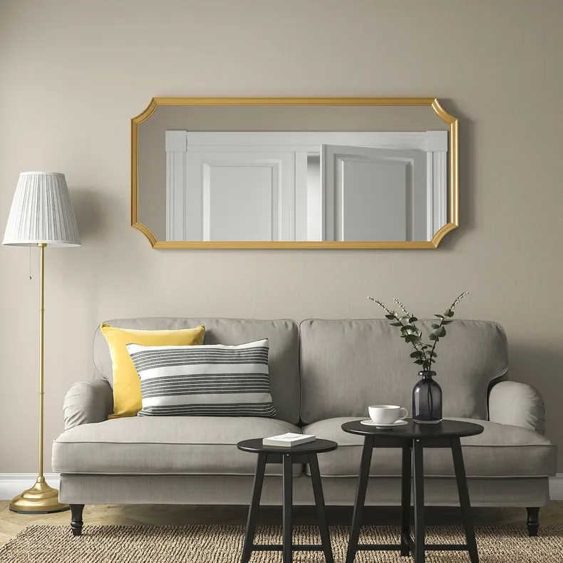 IKEA SVANSELE СВАНСЕЛЕ, зеркало, золотой цвет, 73x158 см 704.792.91 фото №2