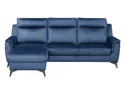 BRW Угловой диван Leo с ящиком для хранения велюр синий, Monoli 77 Navy NA-LEO-REC/BK_2F-TK1_AB4FFE фото thumb №1