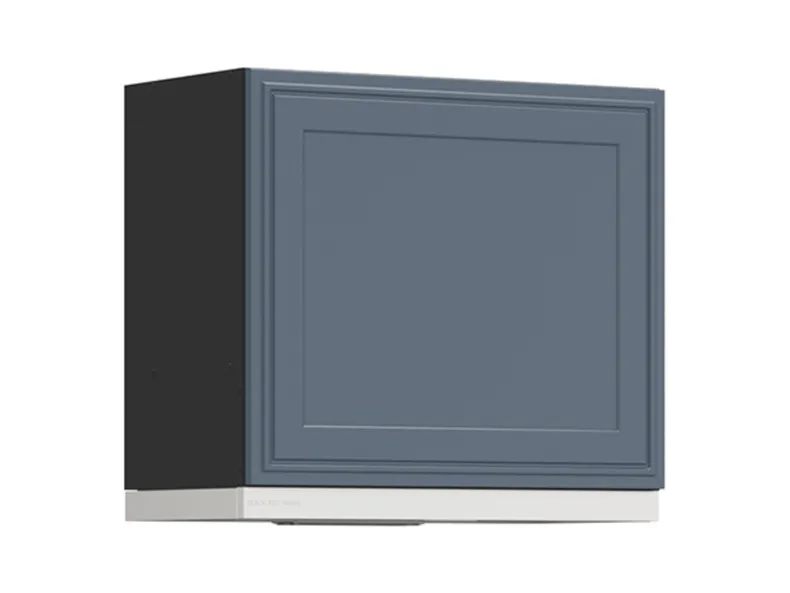 BRW Верхний шкаф для кухни Verdi 60 см с вытяжкой наклонный mystic matt, черный/матовый FL_GOO_60/50_O_FL_BRW-CA/MIM/BI фото №2