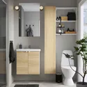 IKEA ENHET ЕНХЕТ, ванна, білий/під дуб, 64x43x65 см 695.472.53 фото thumb №2