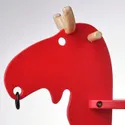 IKEA EKORRE ЭКОРРЭ, лось-качалка, красный / каучуковое дерево 500.607.13 фото thumb №4
