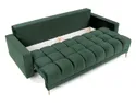 BRW Трехместный диван-кровать Belmira с велюровым ящиком зеленого цвета, Ривьера 38 Зеленый SO3-BELMIRA-LX_3DL-GR1_BA42EB фото thumb №4
