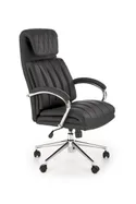 Кресло компьютерное офисное вращающееся HALMAR ROMANO черный, экокожа фото thumb №1