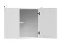 BRW Угловой верхний кухонный шкаф Junona Line 60 см левый/правый мел глянец, белый/мелкозернистый белый глянец GNWU/57_LP-BI/KRP фото thumb №3
