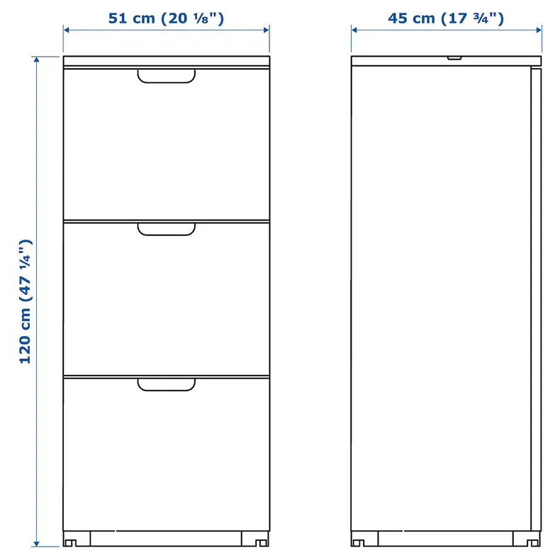 IKEA GALANT ГАЛАНТ, шкаф для папок, белый, 51x120 см 803.651.85 фото №5