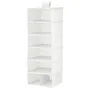 IKEA STUK СТУК, модуль для зберіг із 7 відділеннями, білий / сірий, 30x30x90 см 703.708.56 фото