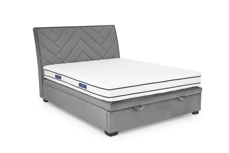 Кровать двуспальная HALMAR CONTINENTAL 1 Velvet 160х200 см - оббивка ясен фото №5