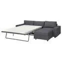 IKEA VIMLE ВІМЛЕ, 3-місний диван із кушеткою, з широкими підлокітниками Gunnared / середньо-сірий 695.452.87 фото thumb №1