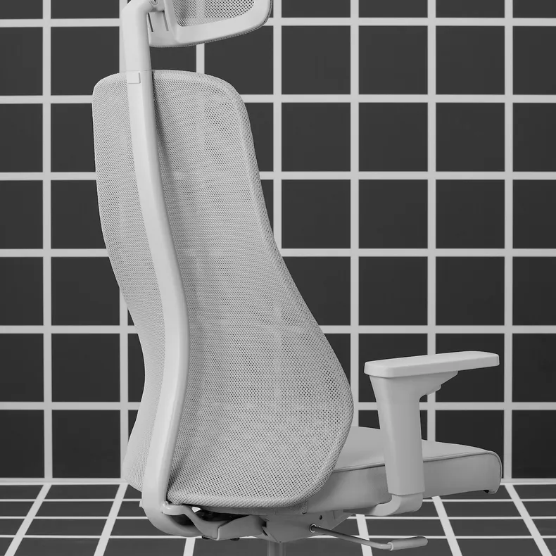 IKEA MATCHSPEL МАТЧСПЕЛ, стул для геймеров, Бомстад светло-серый 905.715.28 фото №9