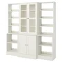 IKEA HAVSTA ХАВСТА, комбинация д / хранения+стекл дверц, белый, 203x47x212 см 792.659.26 фото