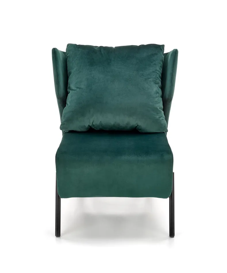 Кресло мягкое HALMAR Victus темно-зеленый/черный фото №11