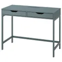 IKEA ALEX АЛЕКС, письмовий стіл, сіро-бірюзовий, 100x48 см 204.838.08 фото thumb №1