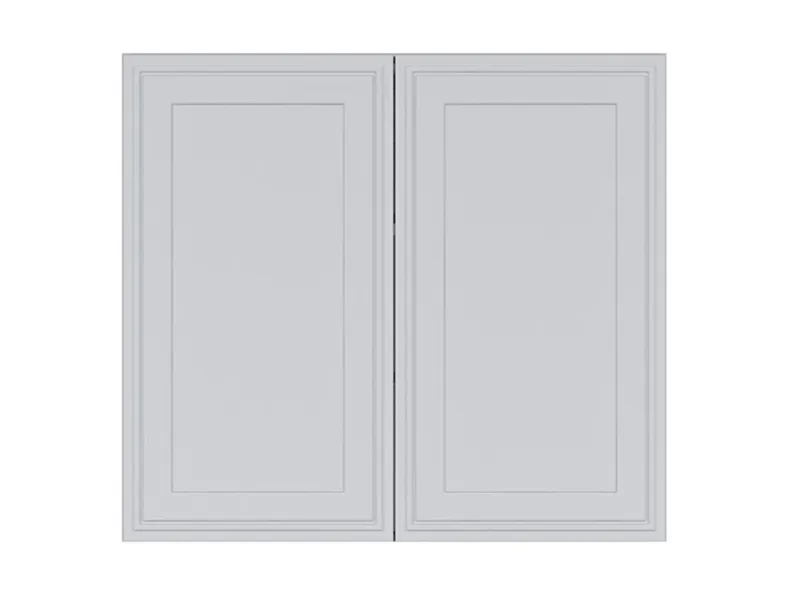 BRW Двухдверный верхний шкаф для кухни Verdi 80 см светло-серый матовый, греноловый серый/светло-серый матовый FL_G_80/72_L/P-SZG/JSZM фото №1
