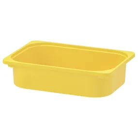 IKEA TROFAST ТРУФАСТ, коробка для зберігання, жовтий, 42x30x10 см 503.080.02 фото