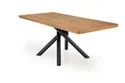Кухонный стол раскладной HALMAR DERRICK 160-200x90 см натуральный дуб/черный фото thumb №15