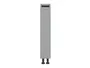 BRW Базовый шкаф для кухни Iris 15 см с корзиной для груза ferro, гренола серый/ферро FB_DC_15/82_C-SZG/FER фото