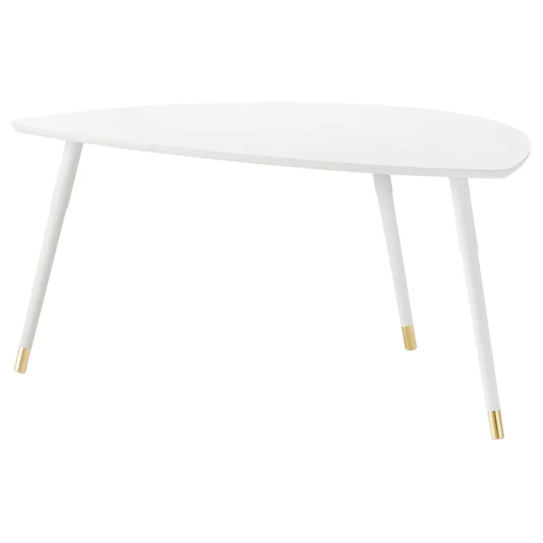 IKEA LÖVBACKEN ЛЁВБАККЕН, журнальный стол, белый, 106x55x52 см 102.828.48 фото №1
