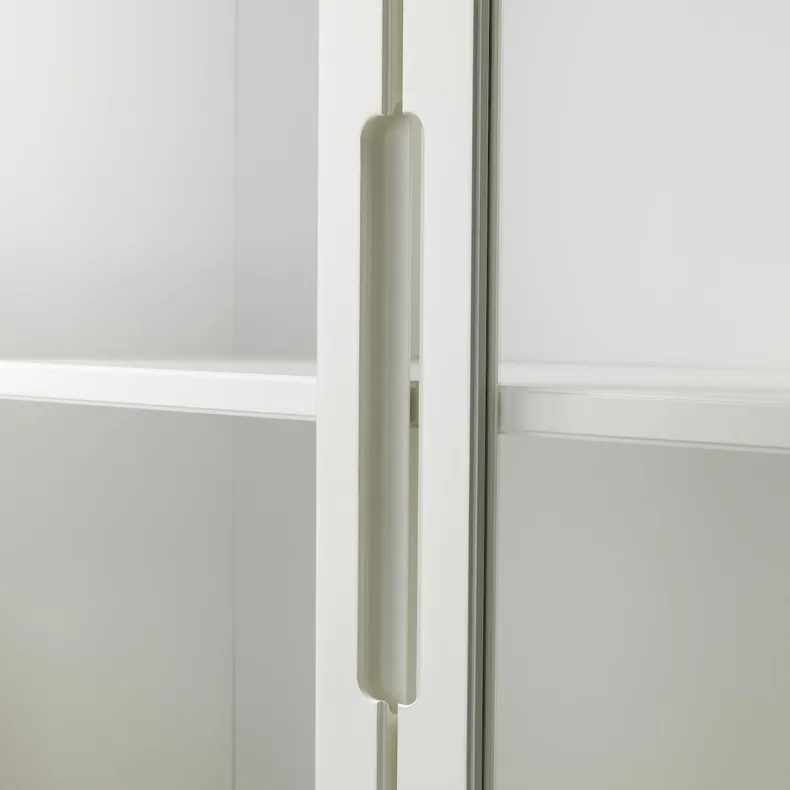 IKEA REGISSÖR РЕГІССЕР, шафа зі скляними дверцятами, білий, 118x203 см 303.420.78 фото №2
