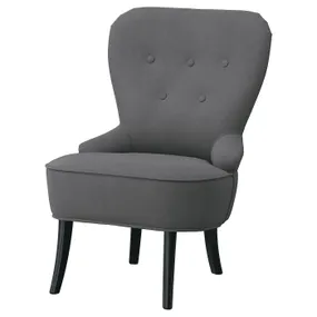 IKEA REMSTA РЕМСТА, крісло, ХАКЕБУ темно-сірий 904.779.41 фото