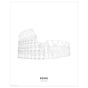 IKEA BILD БИЛЬД, постер, Колизей, Рим, 40x50 см 305.816.91 фото