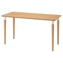 IKEA ANFALLARE АНФАЛЛАРЕ / HILVER ХИЛВЕР, письменный стол, бамбук, 140x65 см 294.177.10 фото thumb №1