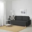 IKEA GRIMHULT ГРІМХУЛЬТ, 3-місний диван-ліжко, сірий 404.856.32 фото thumb №3