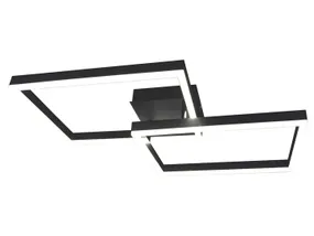 BRW Двухточечный потолочный светильник Angolo LED черный 082573 фото
