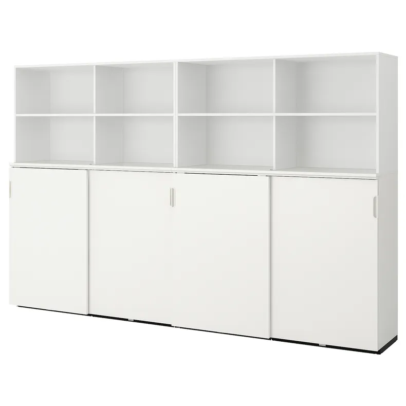 IKEA GALANT ГАЛАНТ, комбінація для зберіг з розсув двер, білий, 320x200 см 692.852.08 фото №1