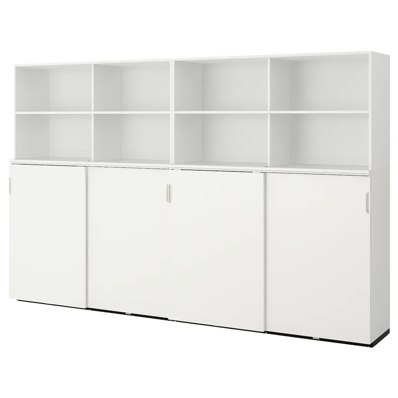 IKEA GALANT ГАЛАНТ, комбинация для хран с раздв дверц, белый, 320x200 см 692.852.08 фото №1