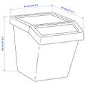 IKEA SORTERA СОРТЕРА, кошик для сміття із кришкою, білий, 60 л 702.558.99 фото thumb №6
