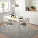 IKEA MELLTORP МЕЛЬТОРП / ADDE АДДЕ, стол и 4 стула, белый, 125 см 990.143.76 фото thumb №2