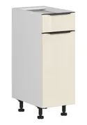 BRW Кухонный шкаф Sole L6 30 см правосторонний с выдвижным ящиком магнолия жемчуг, альпийский белый/жемчуг магнолии FM_D1S_30/82_P/SMB-BAL/MAPE фото thumb №2