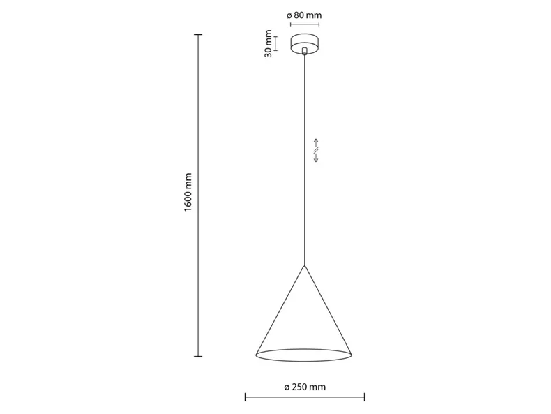 BRW Подвесной светильник Cono Mint 25 см из металла 095089 фото №6