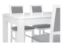 BRW Комплект: стіл 140-180х80 см + 4 стільці BRW ROBI, сірий/білий STO/BRYK2_4ROBI-BAL/TX098 фото thumb №4