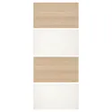 IKEA MEHAMN МЕХАМН, 4 панели д / рамы раздвижной дверцы, дуб, окрашенный в белый цвет, 100x236 см 804.211.86 фото thumb №1