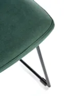 Кухонний стілець HALMAR K485 темно-зелений, чорний фото thumb №6