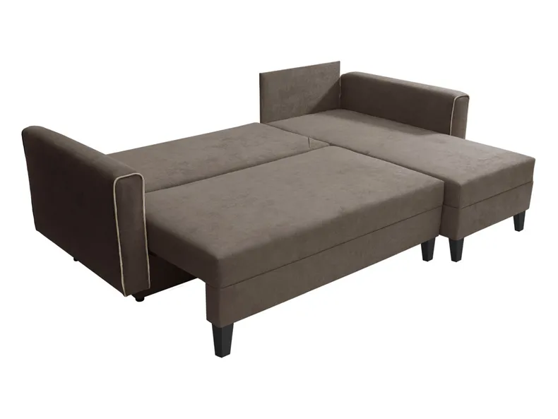 BRW Универсальный угловой диван Marti со спальным местом и 2 корзинами для хранения велюр тауп, Наслаждайтесь новыми 37 NA-MARTI-LX_3DL.URCBK_G2_BBC19C фото №3