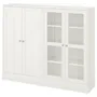 IKEA HAVSTA ХАВСТА, комбінація для зберіг зі склян двер, білий, 162x37x134 см 692.660.59 фото
