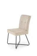 Кухонний стілець HALMAR K534, ніжки - чорні, сидіння - бежеве фото thumb №1