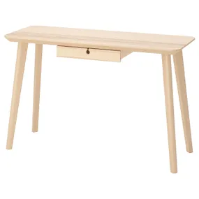 IKEA LISABO ЛИСАБО, письменный стол, ясеневый шпон, 118x45 см 302.990.70 фото