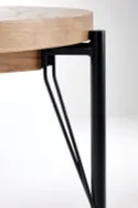 Раскладной стол HALMAR INFERNO 100-300х100 см, натуральный дуб - черный фото thumb №14