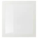 IKEA SINDVIK СИНДВИК, стеклянная дверь, белый / прозрачное стекло, 60x64 см 902.918.58 фото thumb №1