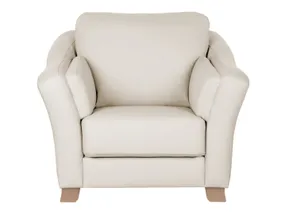 BRW Классическое кресло Viena из натуральной кожи белого цвета, Мадрас 215 FO-VIENA-1-SK1_BC246E фото